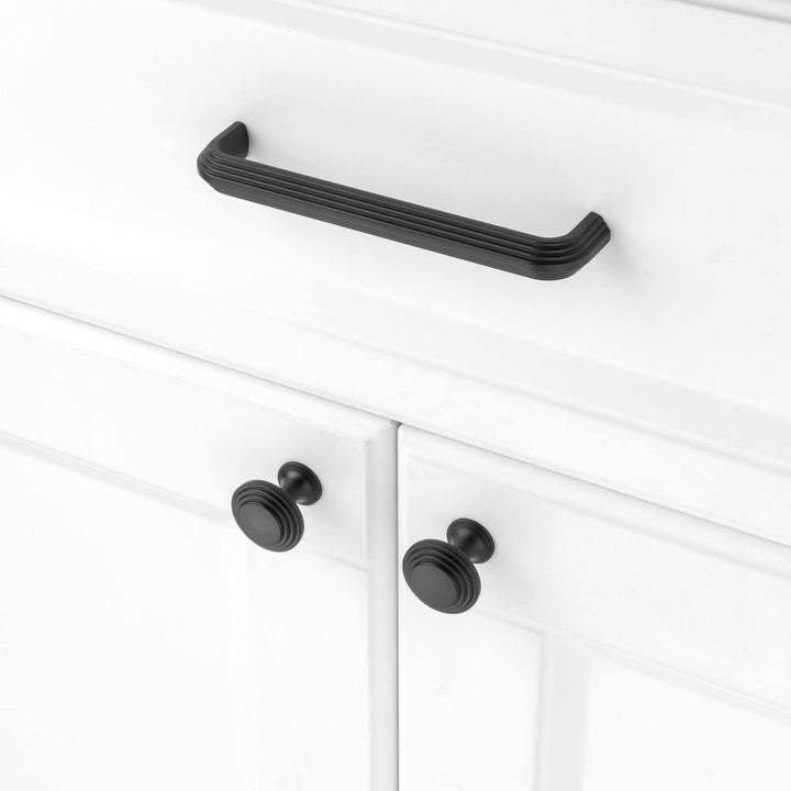 KOOFIZO 10-Pack Cabinet Pull - Chrome Furniture Handle, 5 Inch/128mm Screw Spacing, P19 Solid Hardware for Kitchen Cupboard Door, Bedroom Dresser Drawer, Bathroom, Vanity, Wardrobe