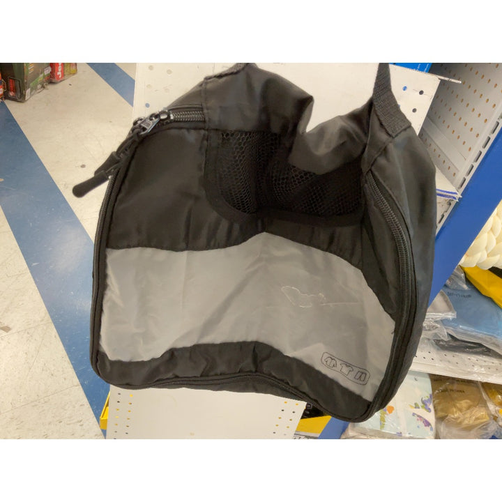 Unknown Brand Travel Bag - Black, Gray, Mesh Top, Zipper Closure