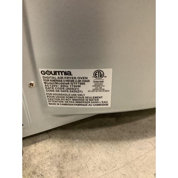 Gourmia Digital Air Fryer Oven GTF7860 - 1100W Retail $150.00