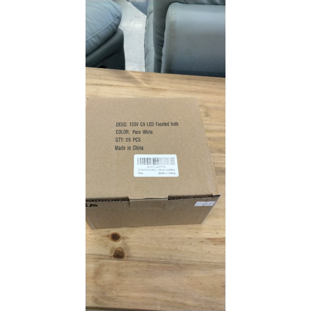 25 Pack C9 Led Replacement Christmas Light Bulb, C9 Shatterproof Led Bulb for Christmas String Light, E17 Intermediate Base, Commercial Grade Dimmable Bulbs, Cool White