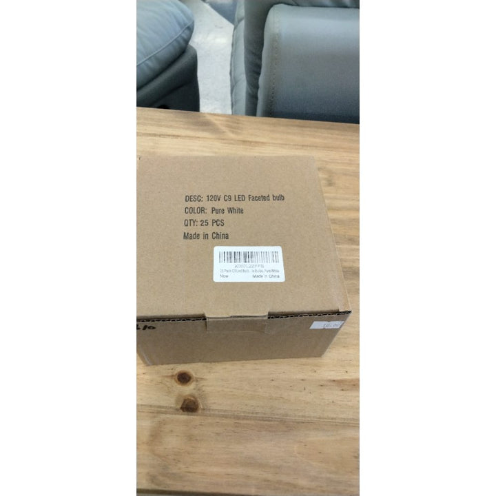 25 Pack C9 Led Replacement Christmas Light Bulb, C9 Shatterproof Led Bulb for Christmas String Light, E17 Intermediate Base, Commercial Grade Dimmable Bulbs, Cool White