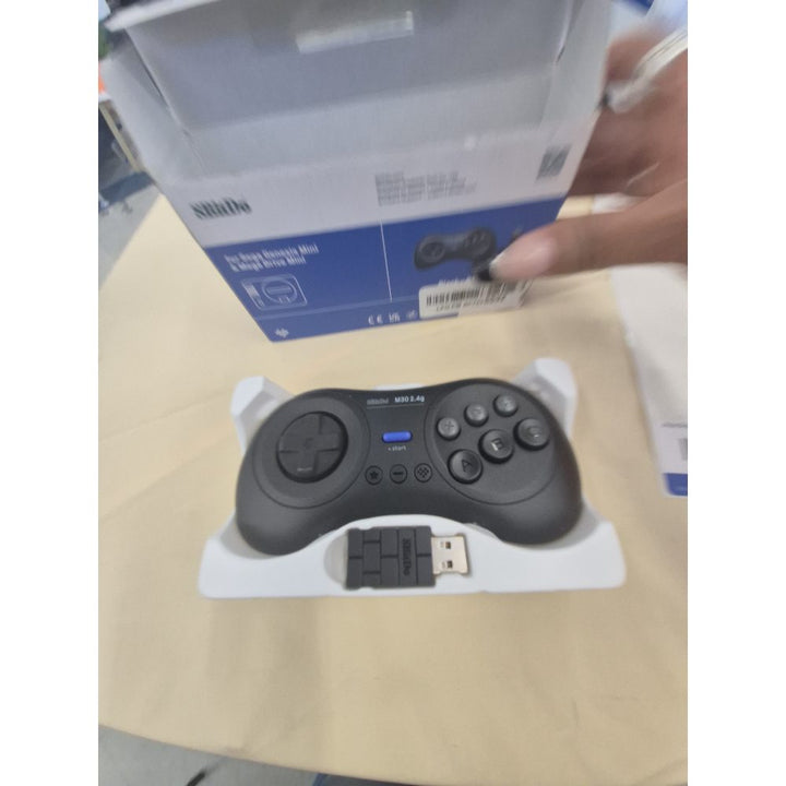 8BitDo M30 2.4g Wireless Gamepad - Sega Genesis Mini & Mega Drive Mini, Black