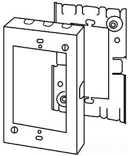Wiremold 5751-2Wh Stl Flush Ext 2-G Wht