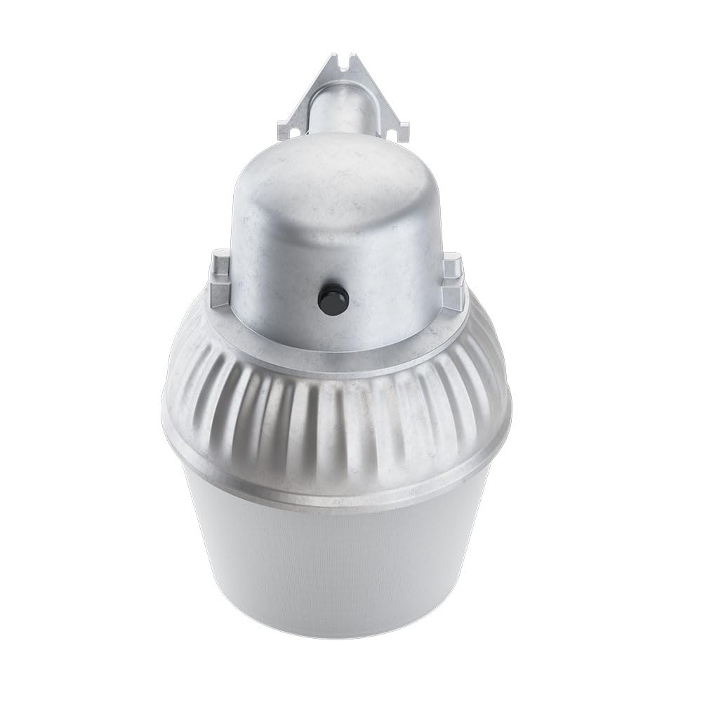 Lithonia Lighting LED Outdoor Flood Light Fixture, Exterior Dusk to Dawn Security Light with Photocell Sensor, Pole or Wall Mount, 3500 Lumens, 5000K Daylight, Gray (OALS10)