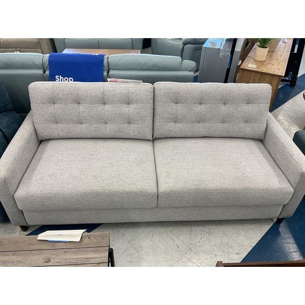 Sofa - Tufted Cushions, Modern Design, Light Gray Retail $650.00