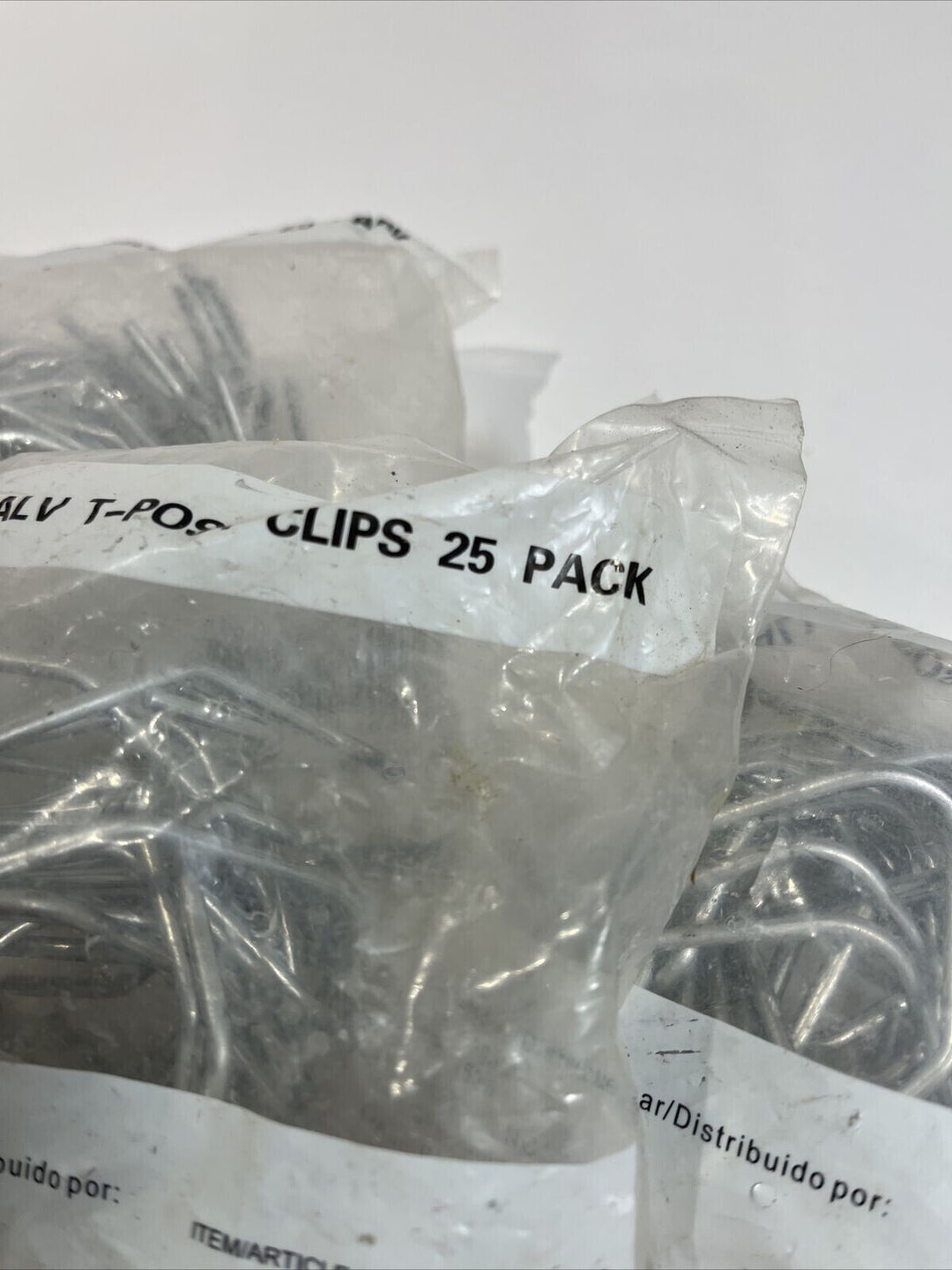 4 Packs  Origin Point 840406 12 GA. Galv. T-Post Clips 25 Clips Each