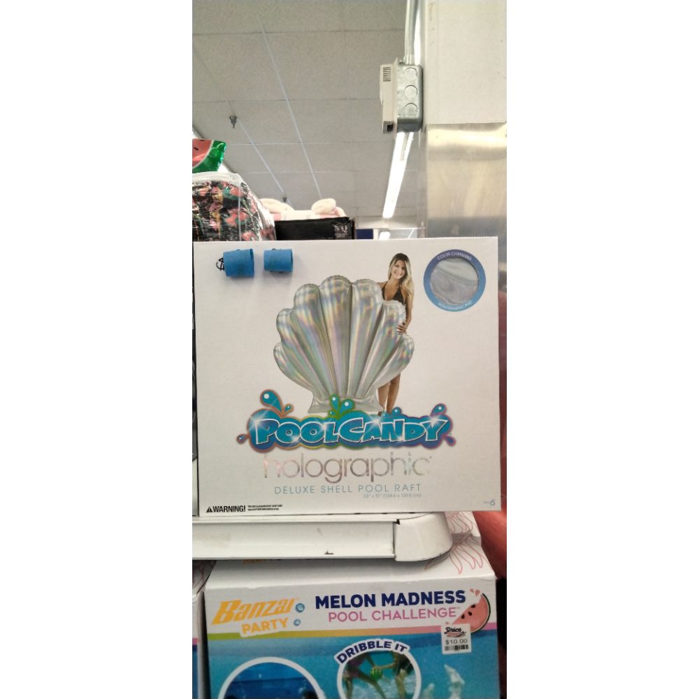 PoolCandy Holographic Deluxe Seashell Float