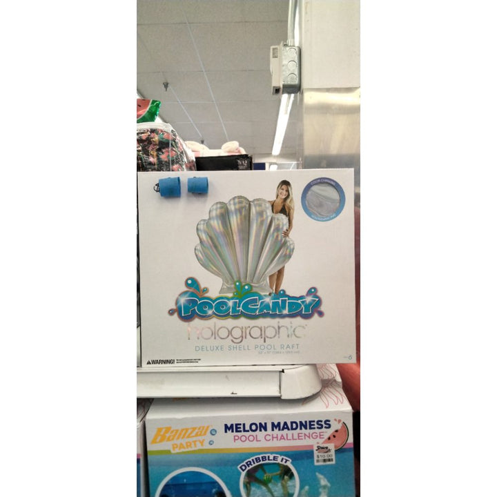 PoolCandy Holographic Deluxe Seashell Float