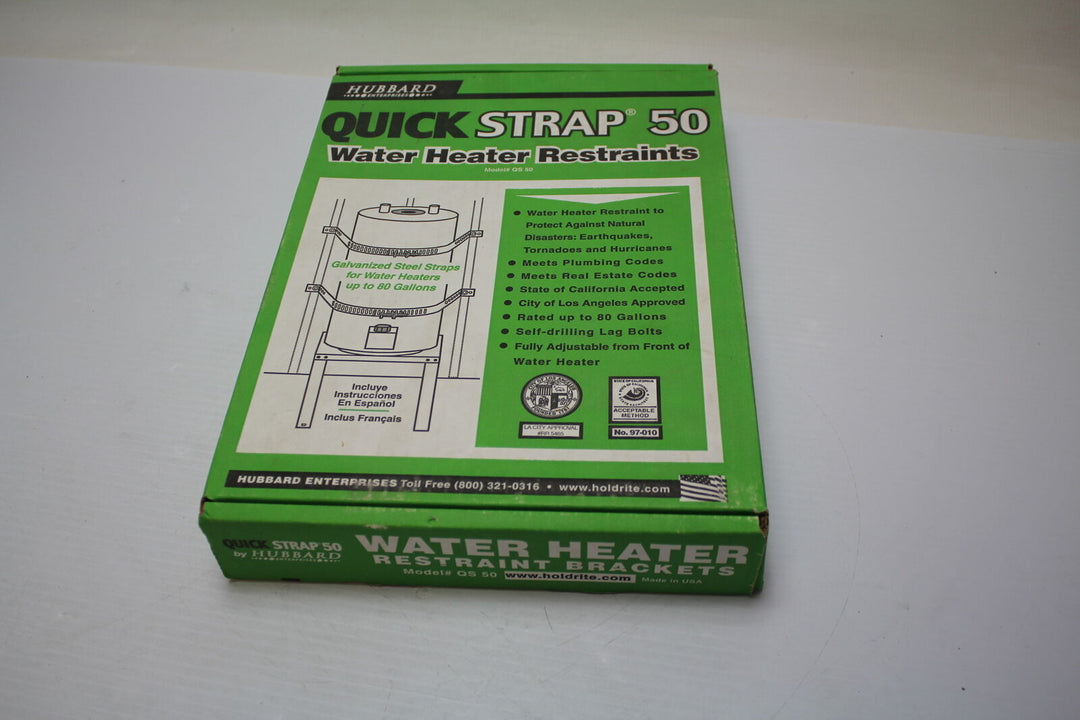 Holdrite QuickStrap QS-50 Galvanized Water Heater Strap Supports up to 80Gal New