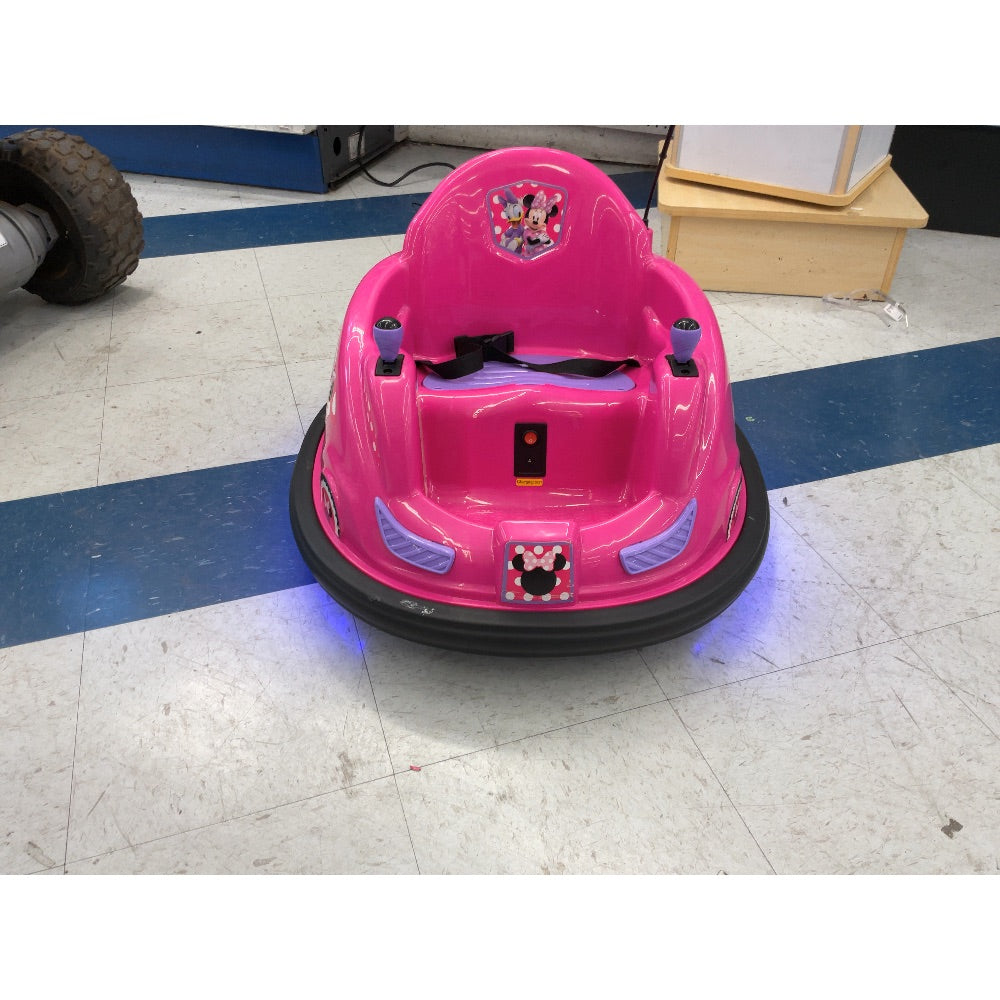 Disney Bumper Car - Minnie Mouse, 360 Spin, Safety Belt, Pink