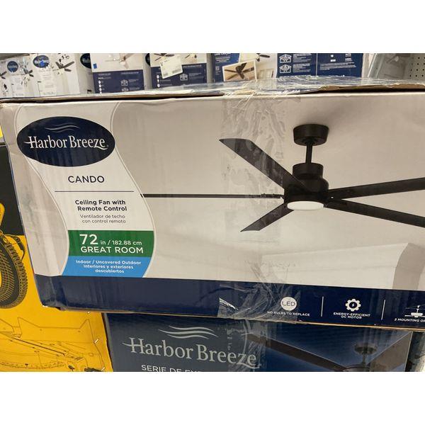Harbor Breeze Cando - 72 in Ceiling Fan, Remote Control, Great Room, Indoor/Outdoor