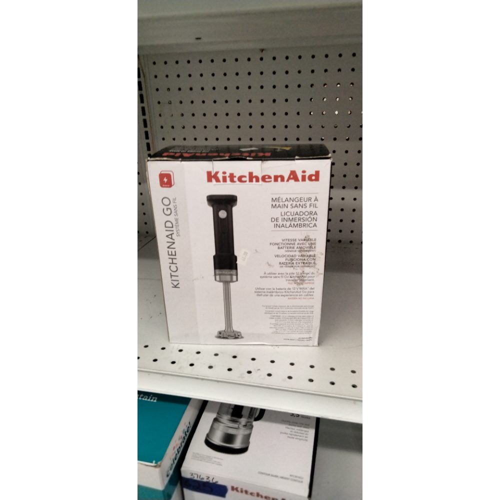 KitchenAid Goâ„¢ Cordless Hand Blender - battery sold separately, KHBRV00, Black Matte