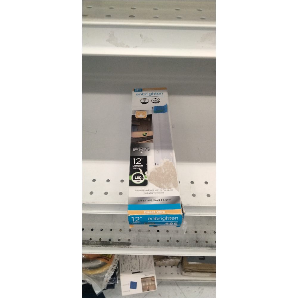 Enbrighten 12 inch Hardwired Under Cabinet Lights, Soft Warm White Light, (300K) Under Cabinet Lighting, Dimmable Under Counter Lights for Kitchen, 38977-T1