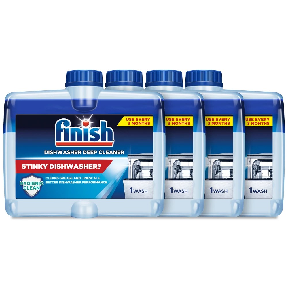 Finish Dishwasher Cleaner Appliances Cleaners - Liquid - 8.45oz/4ct