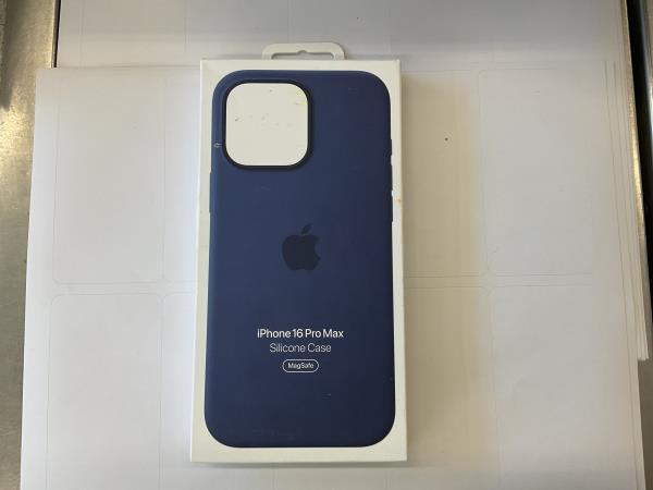 Apple iPhone 16 Pro Max Silicone Case with MagSafe and Camera Control: Lightweight Phone Case, Wireless Charging Compatible, Smooth Matte Finish; Denim Retail $49.00