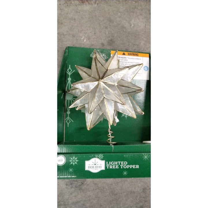 Holiday Time Lighted Tree Topper - LED, Star Design Retail $20.00