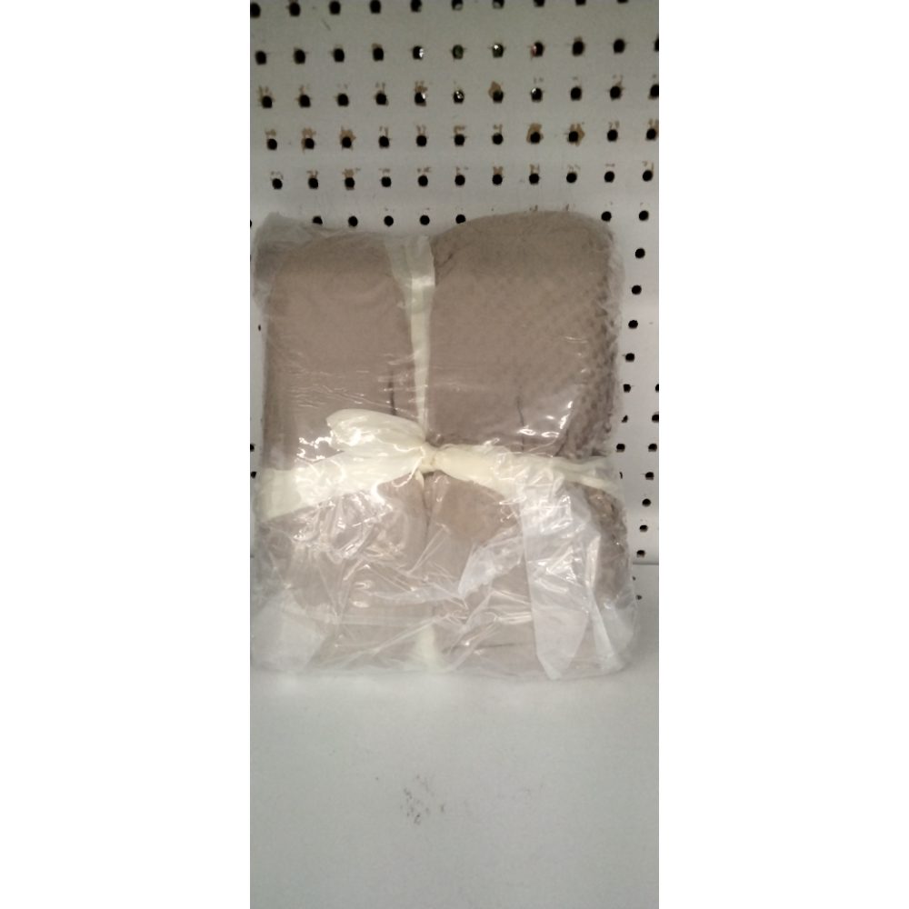 WELTRXE Fleece Blankets Twin Size 320GSM Thick Lightweight Plush Fuzzy Cozy Soft Twin Flannel Blanket for Bed, Sofa, Couch, Travel, Camping, Jacquard Plaid Soft and Warm Blanket Camel Brown, 59"Ãƒâ€”79"