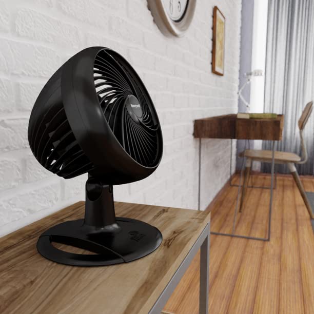 Honeywell TurboForce Power+ Oscillating Electric 10 inch Table Fan, Black, HPF860BWM