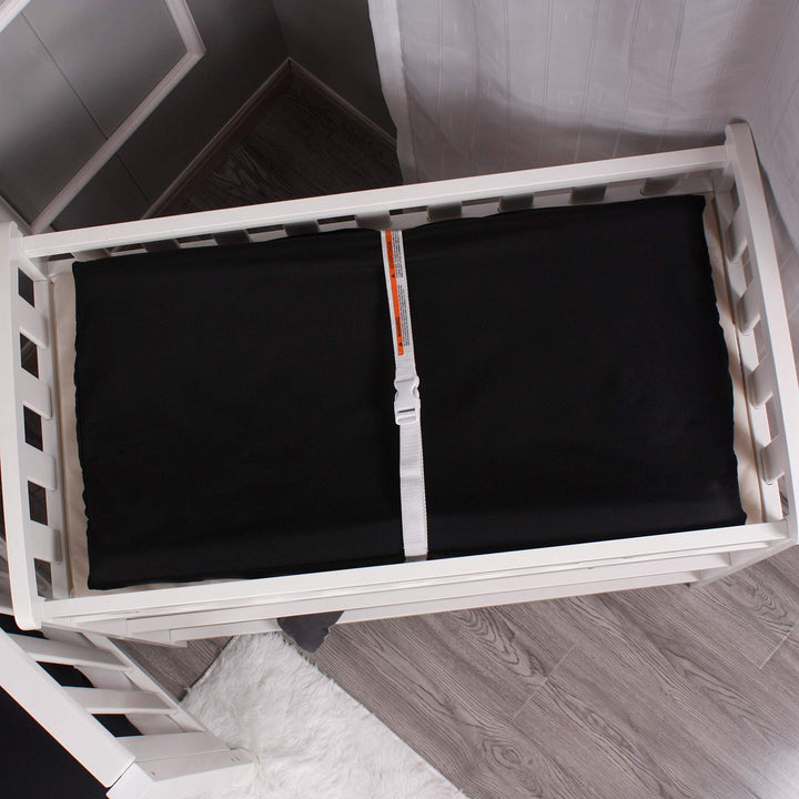 Belsden 2 Pack Waterproof Changing Pad Cover, Soft Microfiber Diaper Change Table Sheets for Baby Boys and Girls, Fit 32" x 16" Changing Pad, Machine Washable Durable, Black & Dark Grey