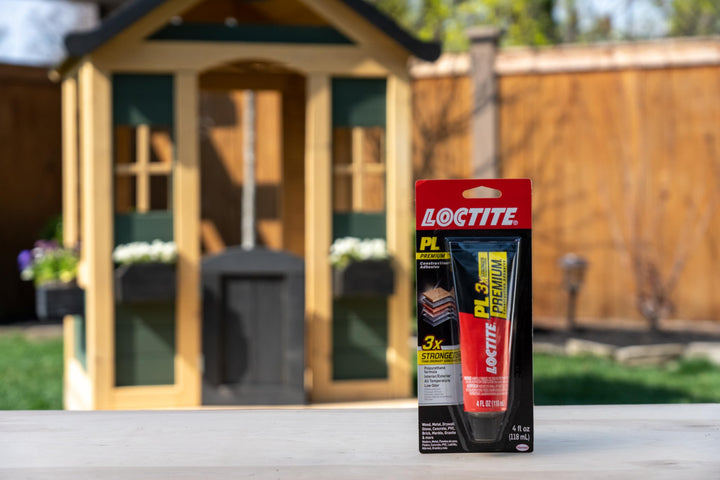 Loctite PL Premium Polyurethane Construction Adhesive, 4 fl oz Squeeze Tube, 1 Pack - Versatile Construction Glue for Wood, Concrete, Stone, Metal & More