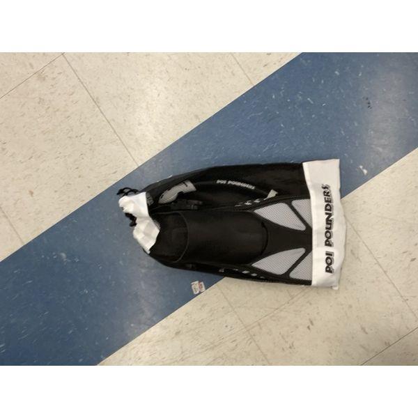 Poi Pounders Swim Fins - Lightweight, Training Aid, Black/White Retail $35.00