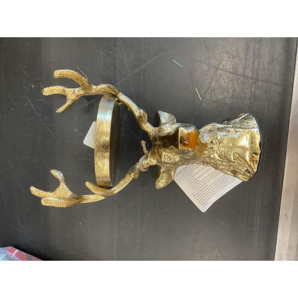 Null, Deer Head Wall Decor, Antlers, Gold Finish