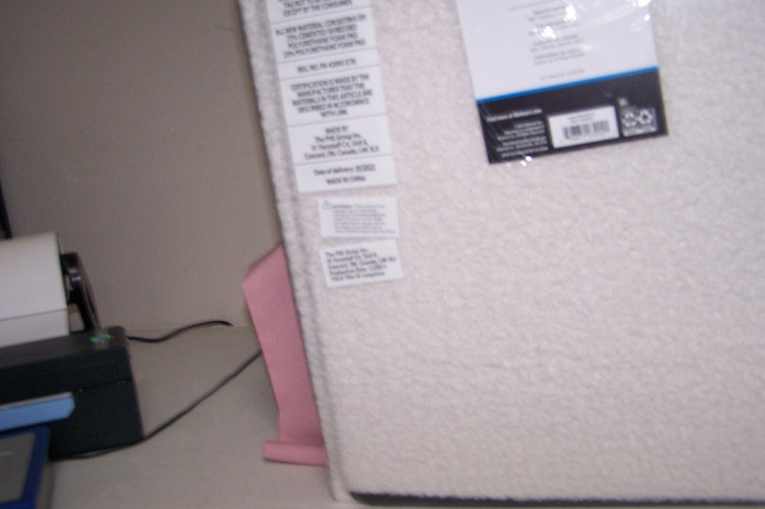 Mainstays Collapsible Storage Ottoman Square 15" X 15" X 15" Cream Plush Boucle