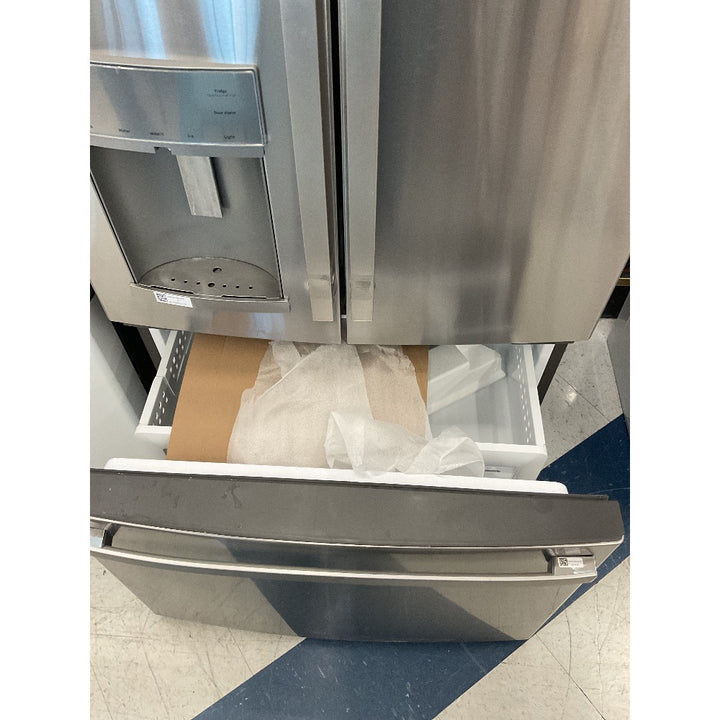 GE Appliances Refrigerator PYGS25KVNFS, French Door, Stainless Steel
