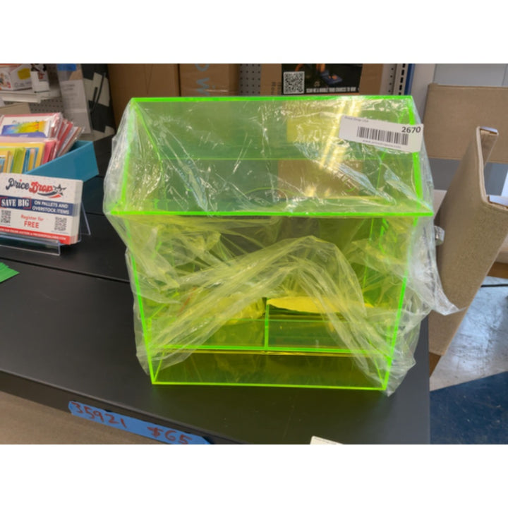Acrylic Storage Organizer - Neon Green