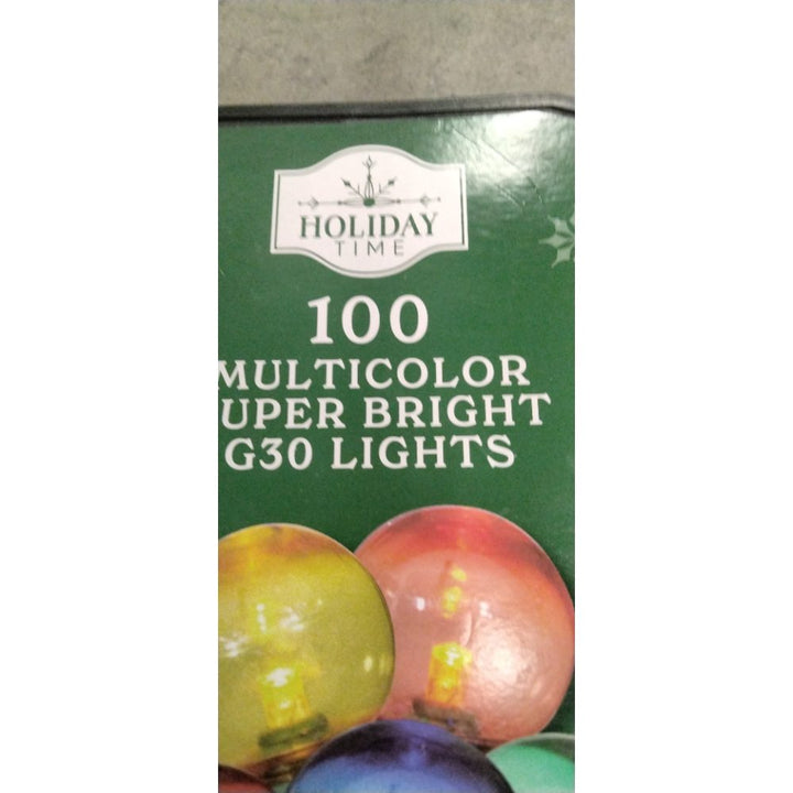 Holiday Time 100 Multicolor Super Bright G30 Lights - LED, Indoor/Outdoor Retail $20.00