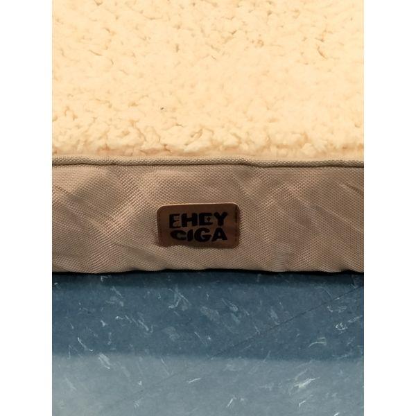EHEY CIGA Dog Bed - Plush Sherpa, Orthopedic Foam, Beige Retail $40.00