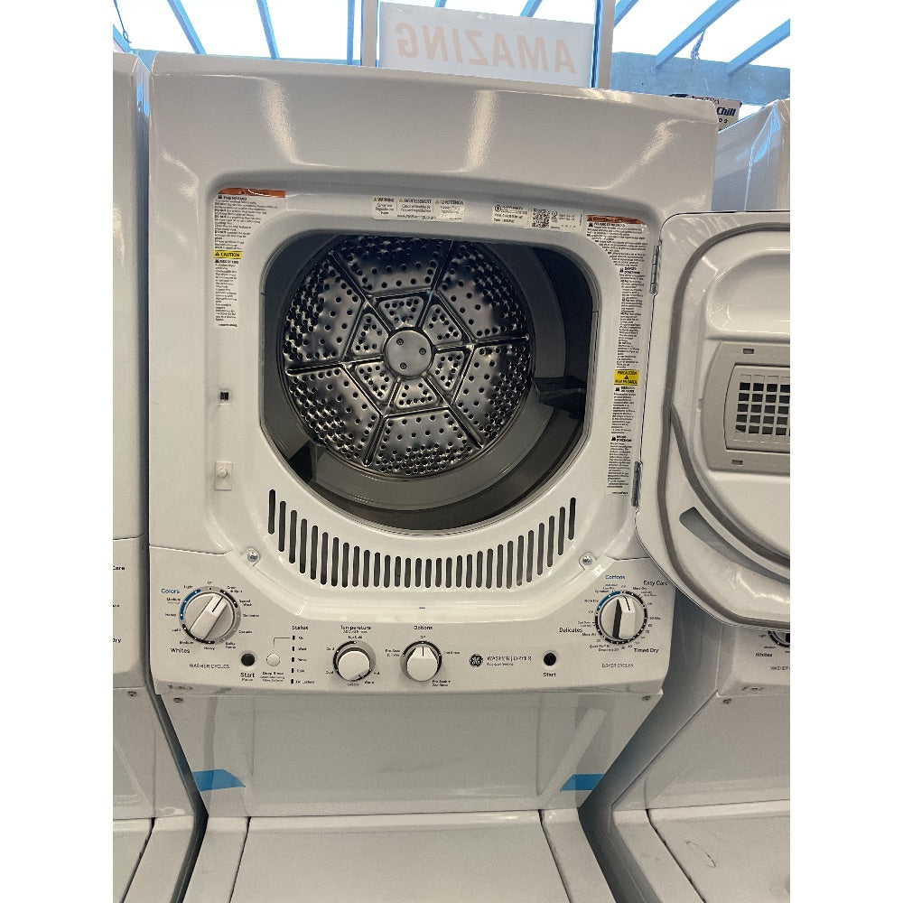 GE Stacked Washer Dryer, Super Deal, White