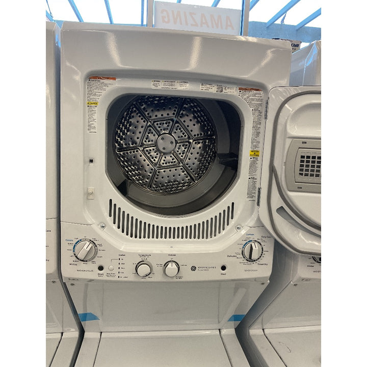GE Stacked Washer Dryer, Super Deal, White