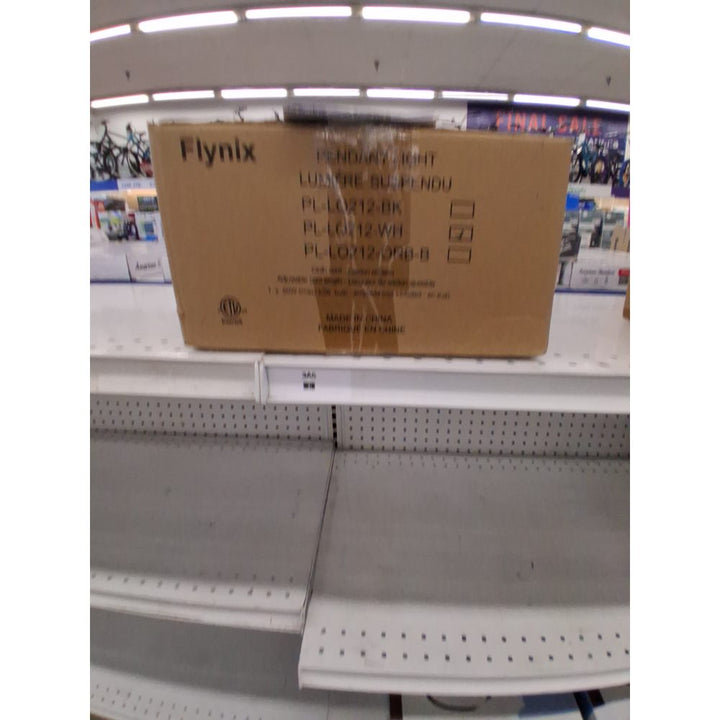 Flynix White and Gold Leaf Pendant Light, Vintage Ceiling Hanging Light Fixture, Farmhouse Adjustable Metal Hang Lamp, Industrial Dining Lights Fixture for Kitchen Bar Entryway Restaurant Warehouse