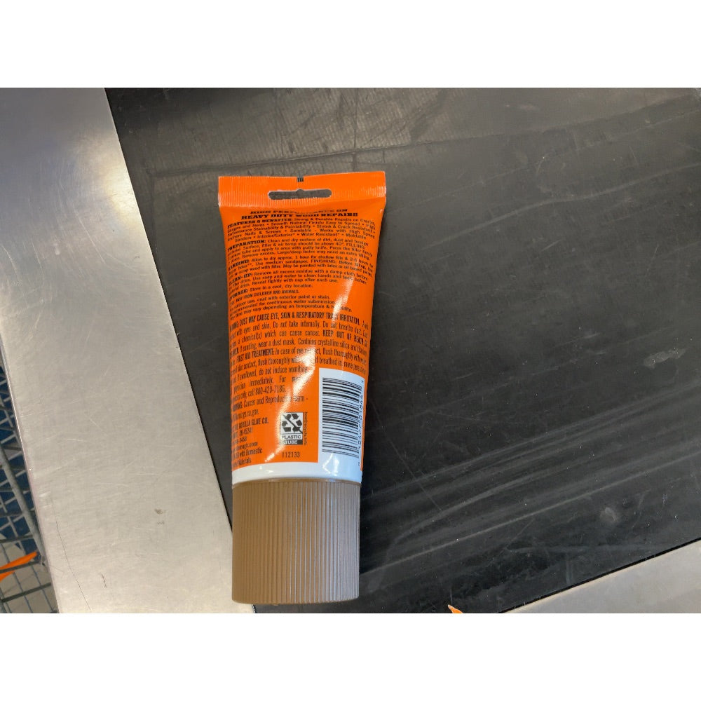 Gorilla Wood Filler - High Performance, Easy to Use, Stainable, Walnut, 6 oz
