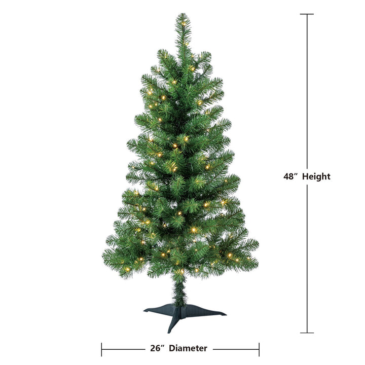 4' Pre-Lit Indiana Spruce Green Artificial Christmas Tree with Color-Changing Retail $25.00