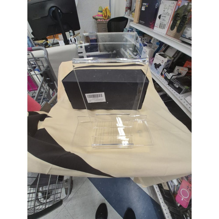 Generic Raffle Ticket Box - Acrylic, Black Base, Clear Top
