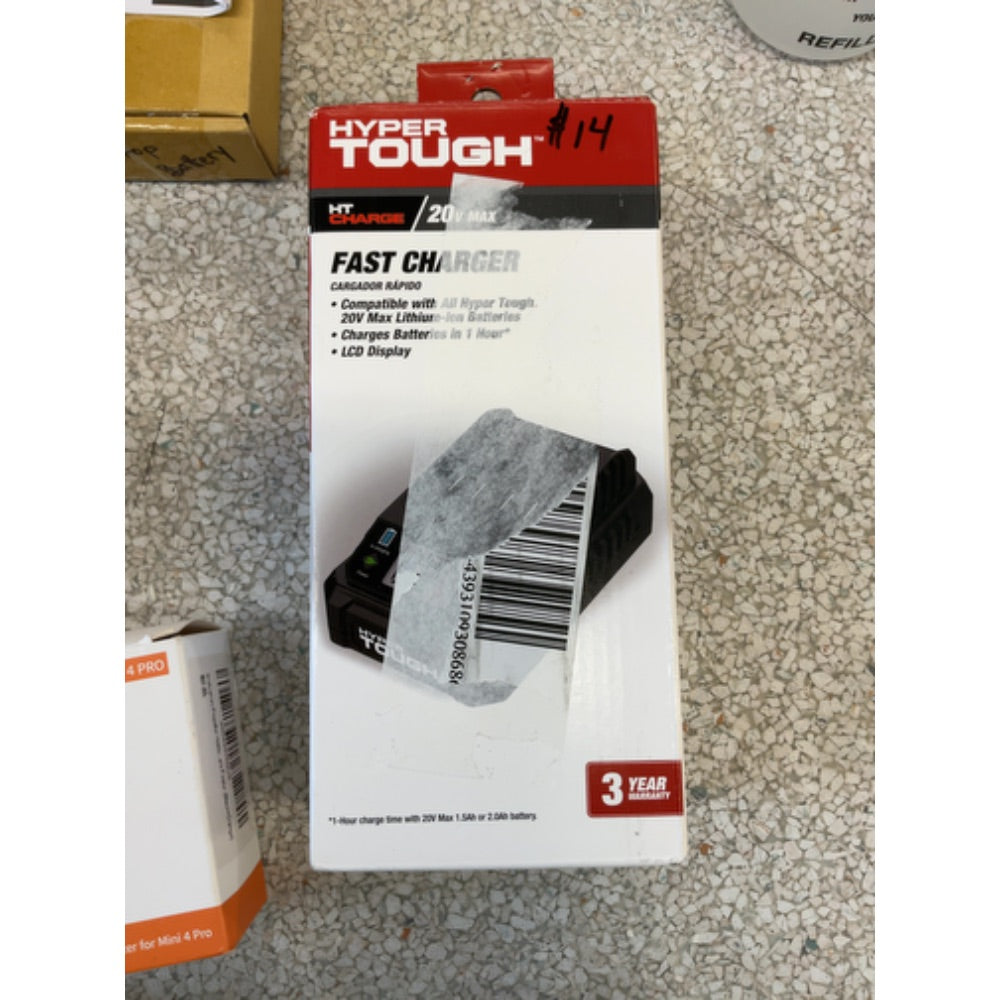 Hyper Tough Fast Charger for 20V Max Lithium-Ion Batteries