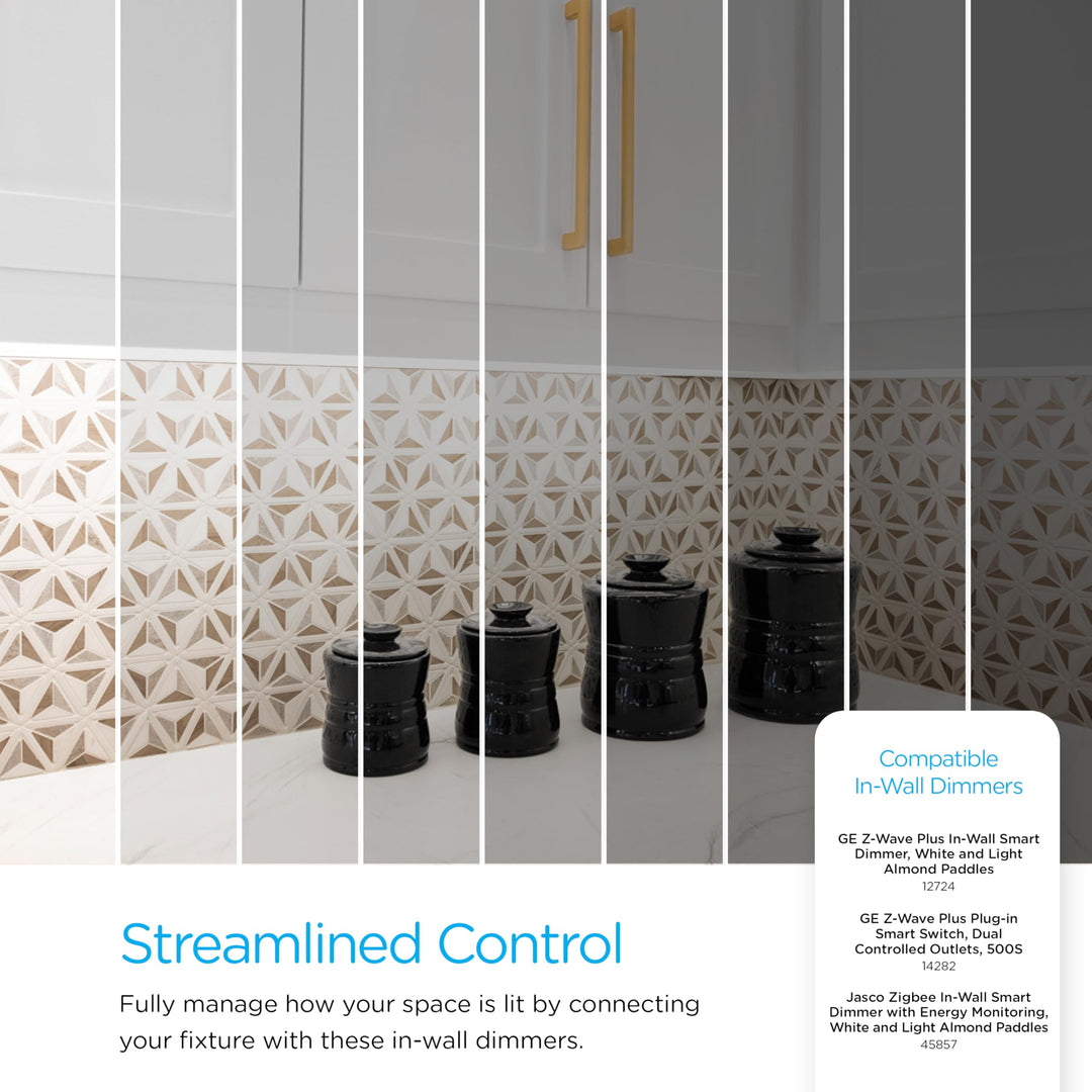 Enbrighten 12 inch Hardwired Under Cabinet Lights, Soft Warm White Light, (300K) Under Cabinet Lighting, Dimmable Under Counter Lights for Kitchen, 38977-T1