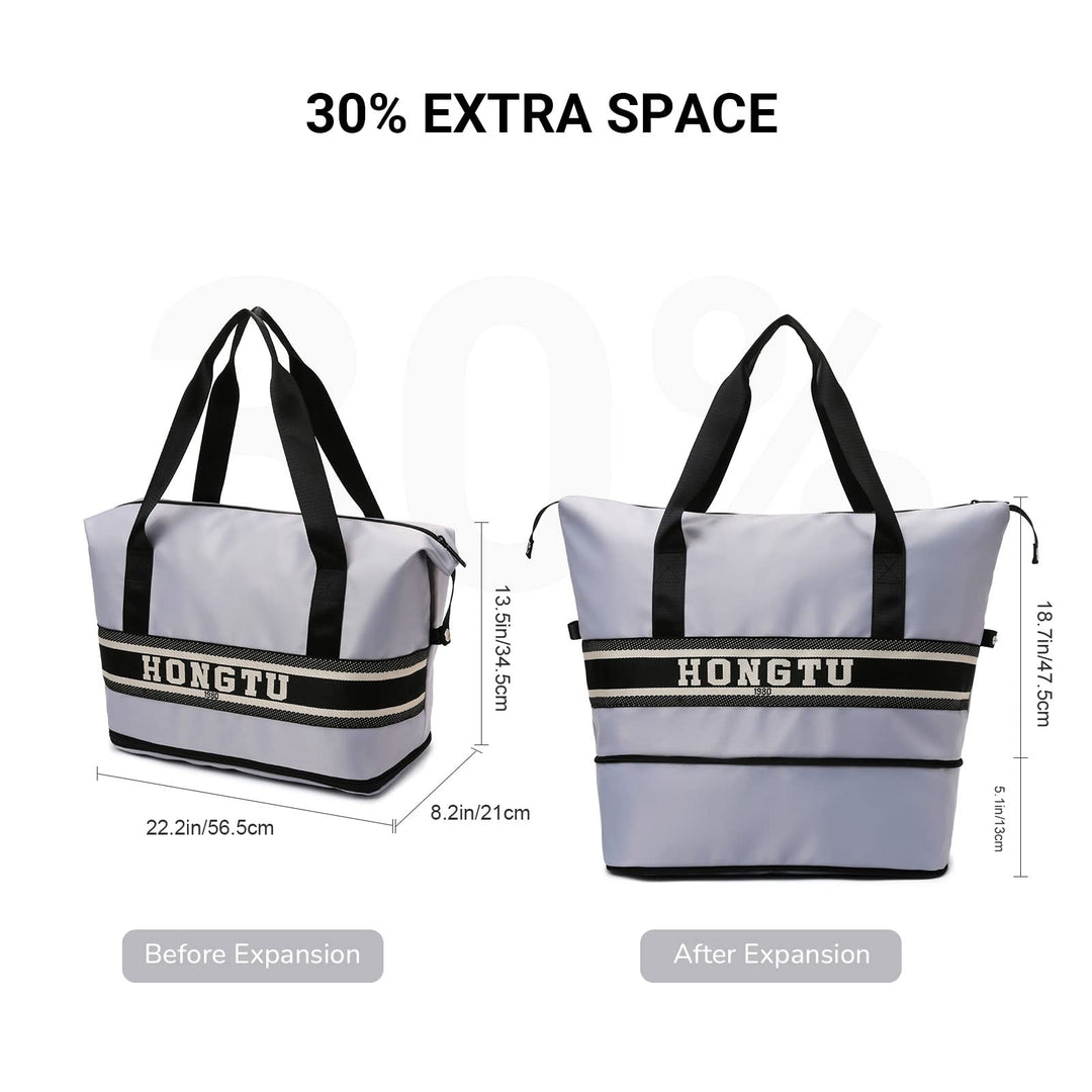 TOOSEA Expandable Large Capacity Travel Duffel Bag for Women Men with Luggage Sleeve, Lightweight Waterproof Weekender Overnight Carry On Bag for Airplanes Under Seat, Gym Tote Duffle Bag Retail $25.00