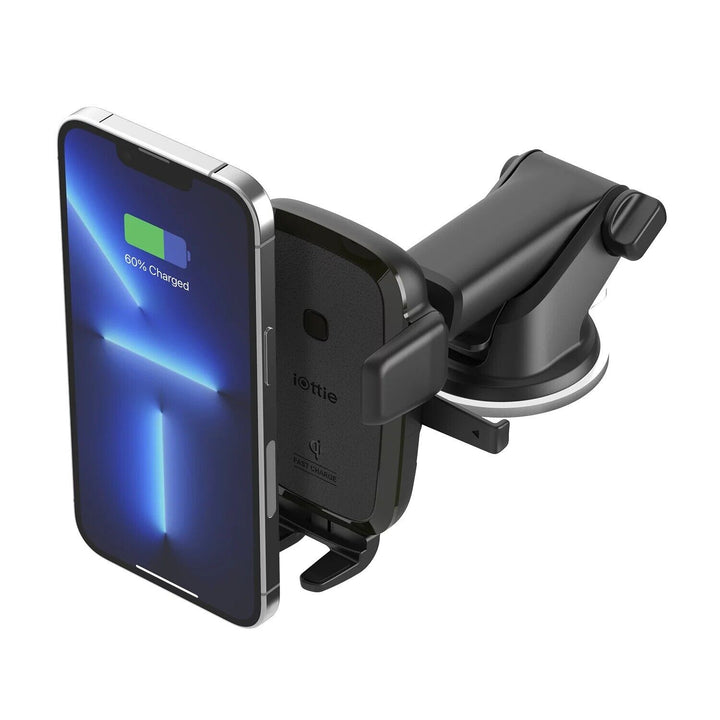 IOttie Easy One Touch Wireless Mini Dashboard & Windshield Mount  Black  Plastic