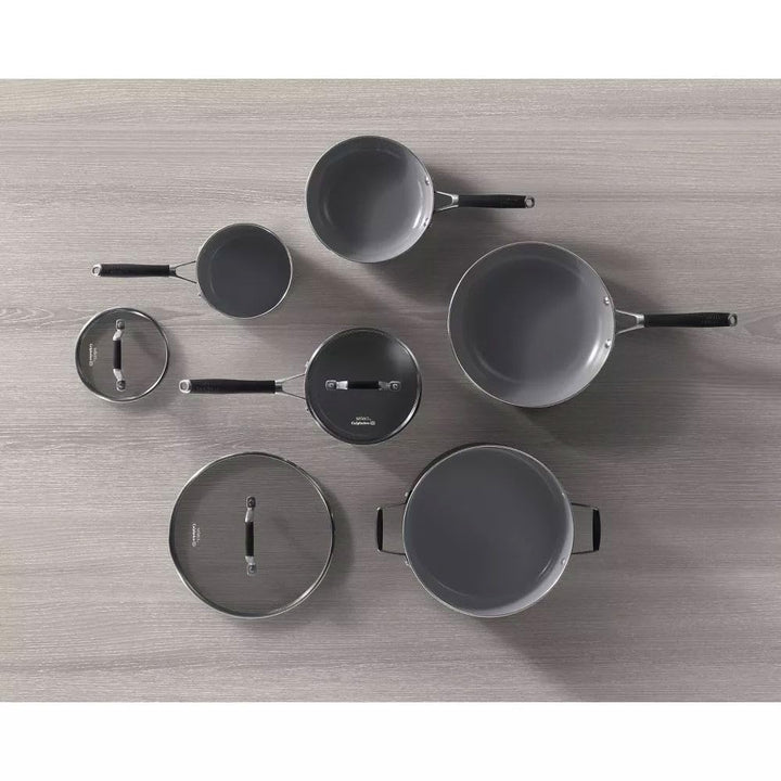 Select by Calphalon™ Oil-Infused Ceramic Nonstick 8-Piece Cookware Set PFOA/PTFE Free Retail $211.00