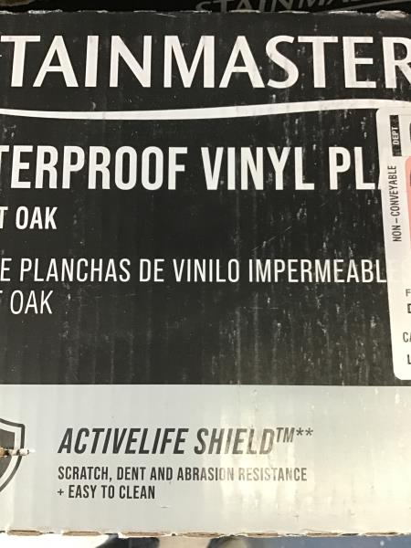 STAINMASTER Waterproof Vinyl Plank Flooring - 6mm Thickness, 12 MIL Wear Layer, 18.78 sq ft Coverage Retail $35.00