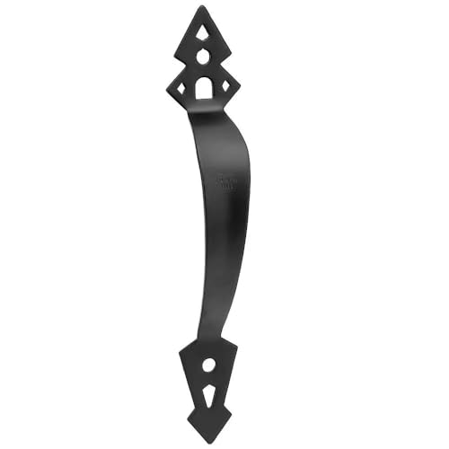 National Hardware 11 in. L Matte Black Stainless Steel Gate Pull