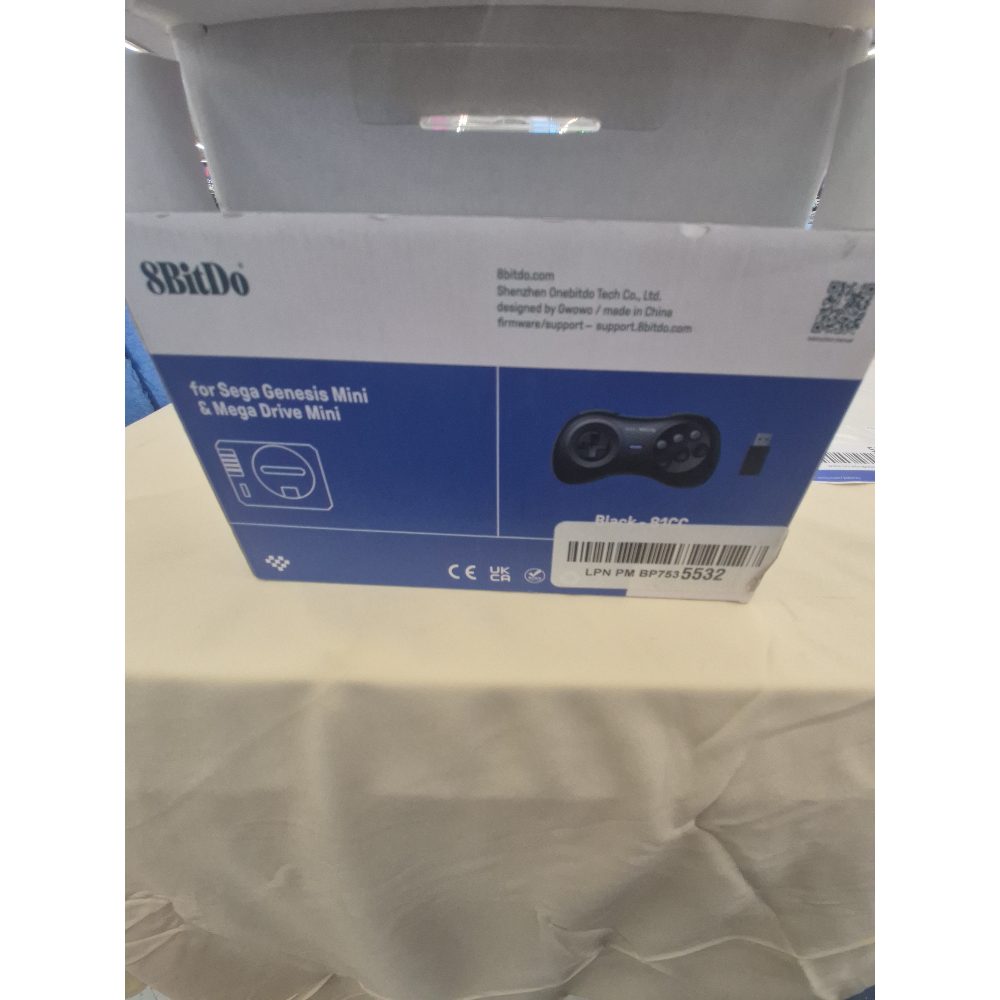 8BitDo M30 2.4g Wireless Gamepad - Sega Genesis Mini & Mega Drive Mini, Black