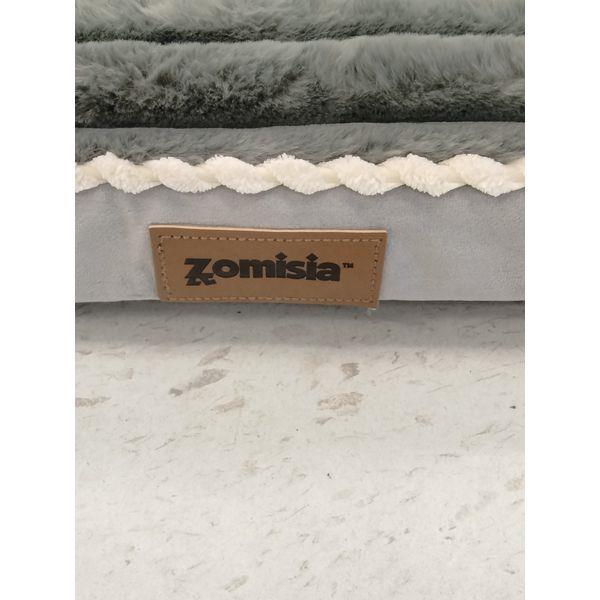 Zomisia Pet Bed - Plush, Striped, Gray, Comfortable Retail $44.99