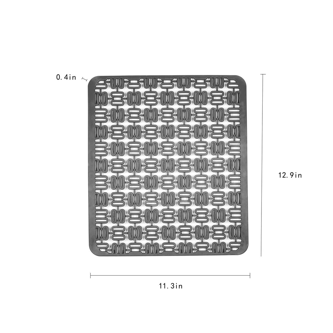 fontal Sink Mats and Protectors for Kitchen Sink Mat for Bottom of Sink,Silicone Draining Mat for Kitchen Sink Stainless Steel, Flexible,Cut-to-Fit Sizing,Grey