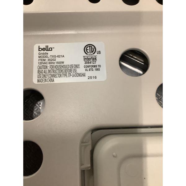 Bella Electric Griddle TXG-621A - Nonstick, 1500W Retail $30.00