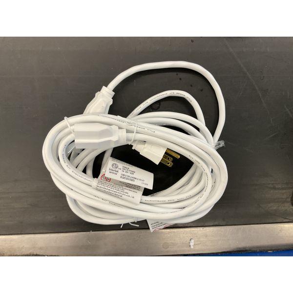 Generic Extension Cord, 10-Foot, 16/3 SPT-2 - Indoor/Outdoor Use, White Retail $8.00