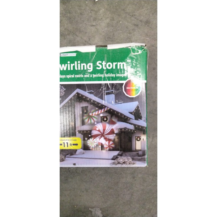 LED Light Show Swirling Storm - Holiday Image Projector, 11 ft Wide Retail $30.00